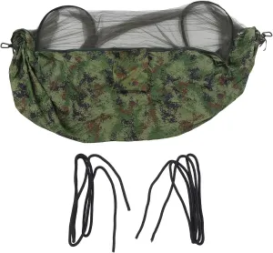 Camping Hammock, 2 Person Camping Hammock, 440 Lb Capacity Camping Hammock, Camo Color Bed Net Design Travel Hammock, for Hiking Backpacking Adventure