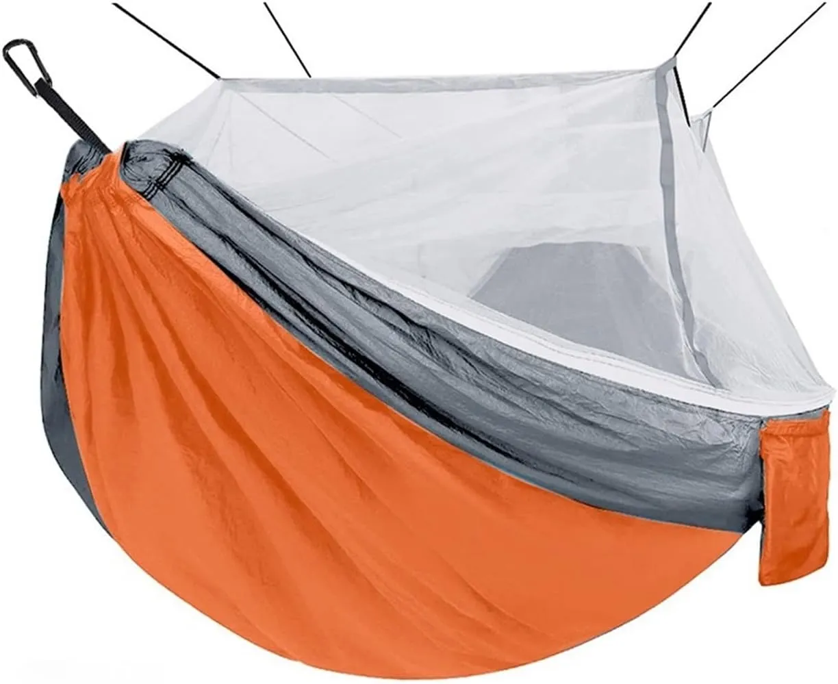 Camping Hammock Camping Hammock with Net Lightweight Double Hammock Portable Hammock for Indoor Outdoor Hiking Backpacking Travel Backyard Beach