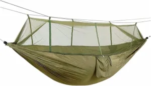 Camping Hammock Camping Hammock with Net Lightweight Double Hammock Portable Hammock for Indoor Outdoor Hiking Backpacking Travel Backyard Beach