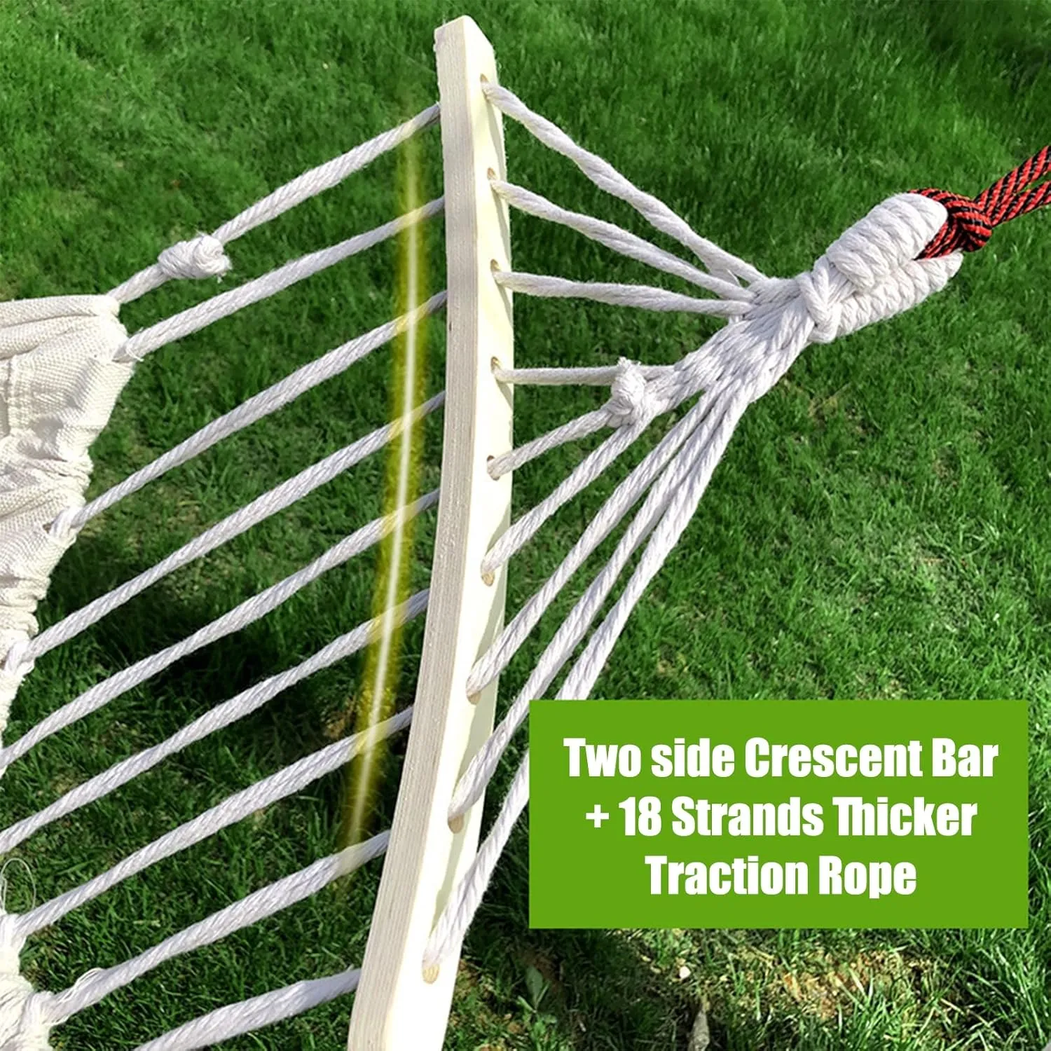 Camping Hammock Double & Single Portable Hammocks Camping Accessories for Outdoor, Indoor, Backpacking, Travel, Beach, Backyard, Patio, Hiking,White a,190x150cm