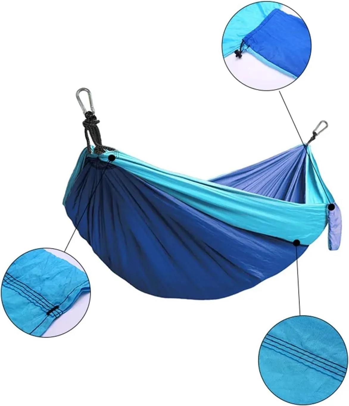 Camping Hammock Double Person Hammock Camping Rocking Chair Outdoor BBQ Travel Swing Hammock Climbing Rest Bed Furniture, Dark Green