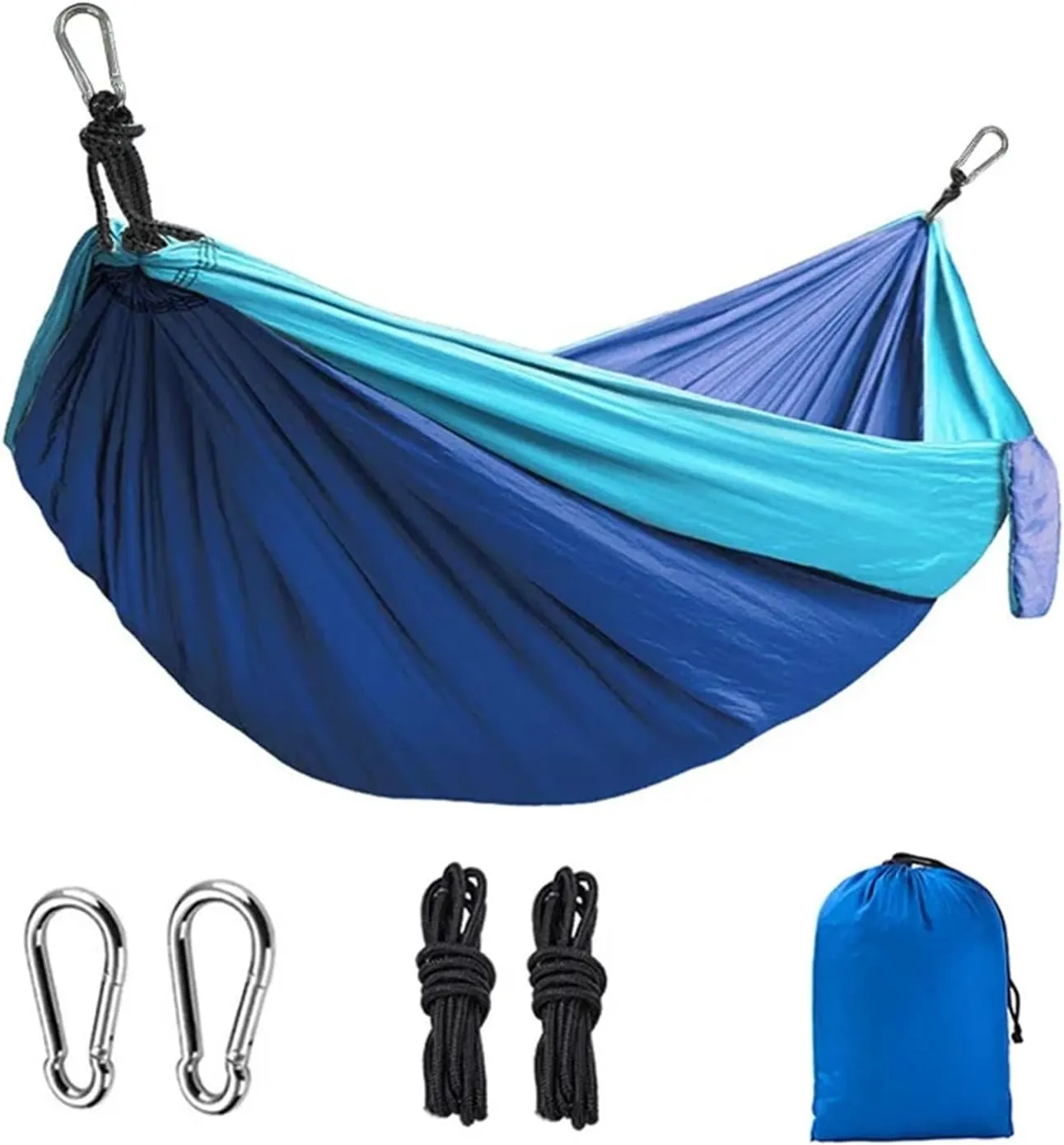 Camping Hammock Double Person Hammock Camping Rocking Chair Outdoor BBQ Travel Swing Hammock Climbing Rest Bed Furniture, Dark Green