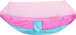 Camping Hammock Fully Automatic Quick Opening Hammock with Mosquito Net Single and Double Person Nylon Cloth Outdoor Camping Mosquito Prevention