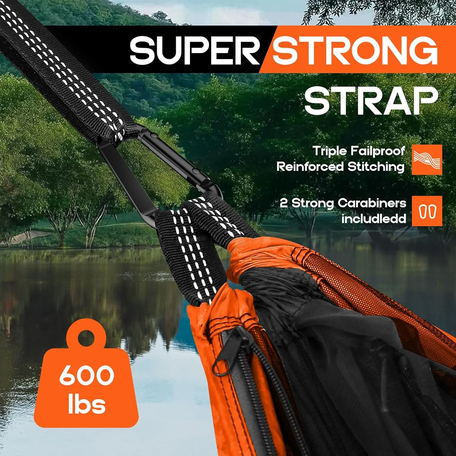 Camping Hammock Mosquito Net,Double & Single Portable Hammocks Hammocks with 2 Tree Straps,Hammock Tent for Travel Camping,Camping Accessories for Indoor Outdoor Hiking Backpacking Backyard Beach