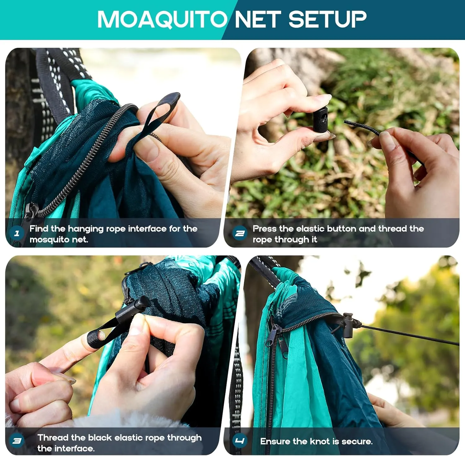 Camping Hammock Mosquito Net,Double & Single Portable Hammocks Hammocks with 2 Tree Straps,Hammock Tent for Travel Camping,Camping Accessories for Indoor Outdoor Hiking Backpacking Backyard Beach