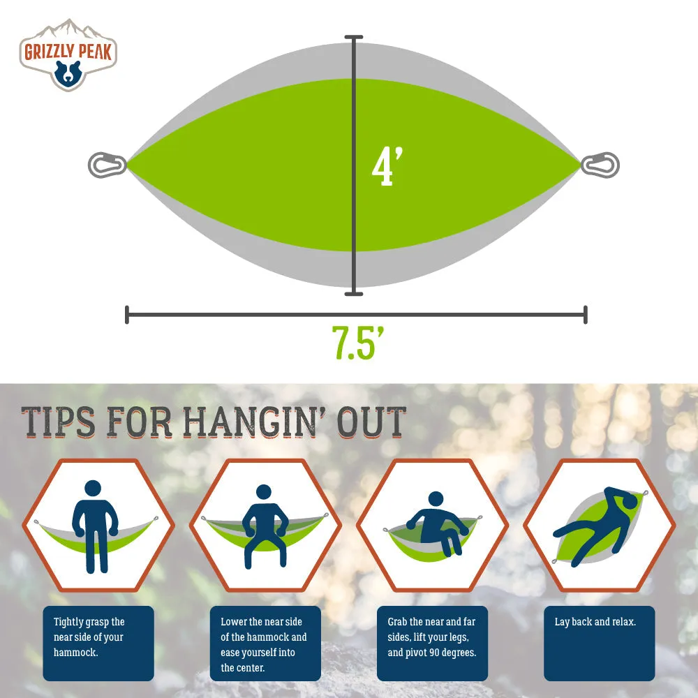 Camping Hammock, Moss & Mud