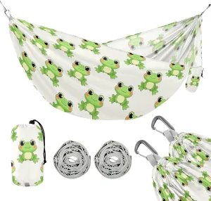 Camping Hammock Outdoor Hammocks for Outside Frog Lovely Beach Trees Portable Lightweight with Pockets Tree Straps Indoor