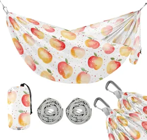 Camping Hammock Outdoor Hammocks for Outside Fruits Cute Beach Trees Portable Lightweight with Pockets Tree Straps Indoor Small
