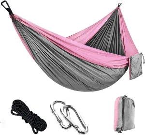 Camping Hammock Outdoor Tourist Double Camping Hammocks Portable Travel Garden Sleeping Leisure Hanging Hammock Swing Nature Hike (Color : 10)