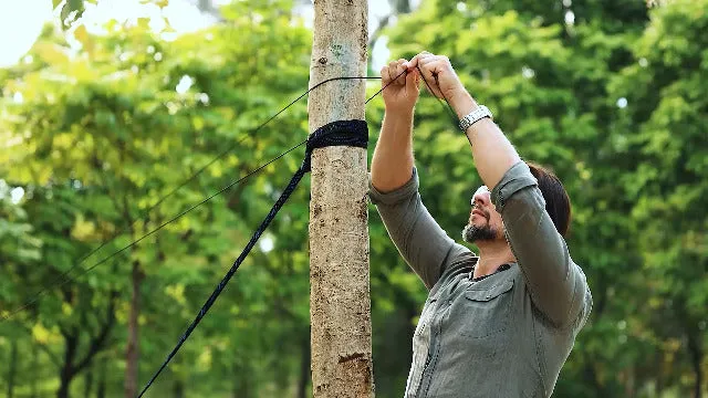 Camping Hammock w/ Net, Travel Lightweight Hammocks w/ Tree Straps