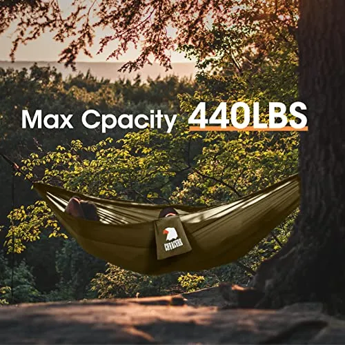 Camping Hammock with Net - Lightweight Double Hammock-2x10' Straps
