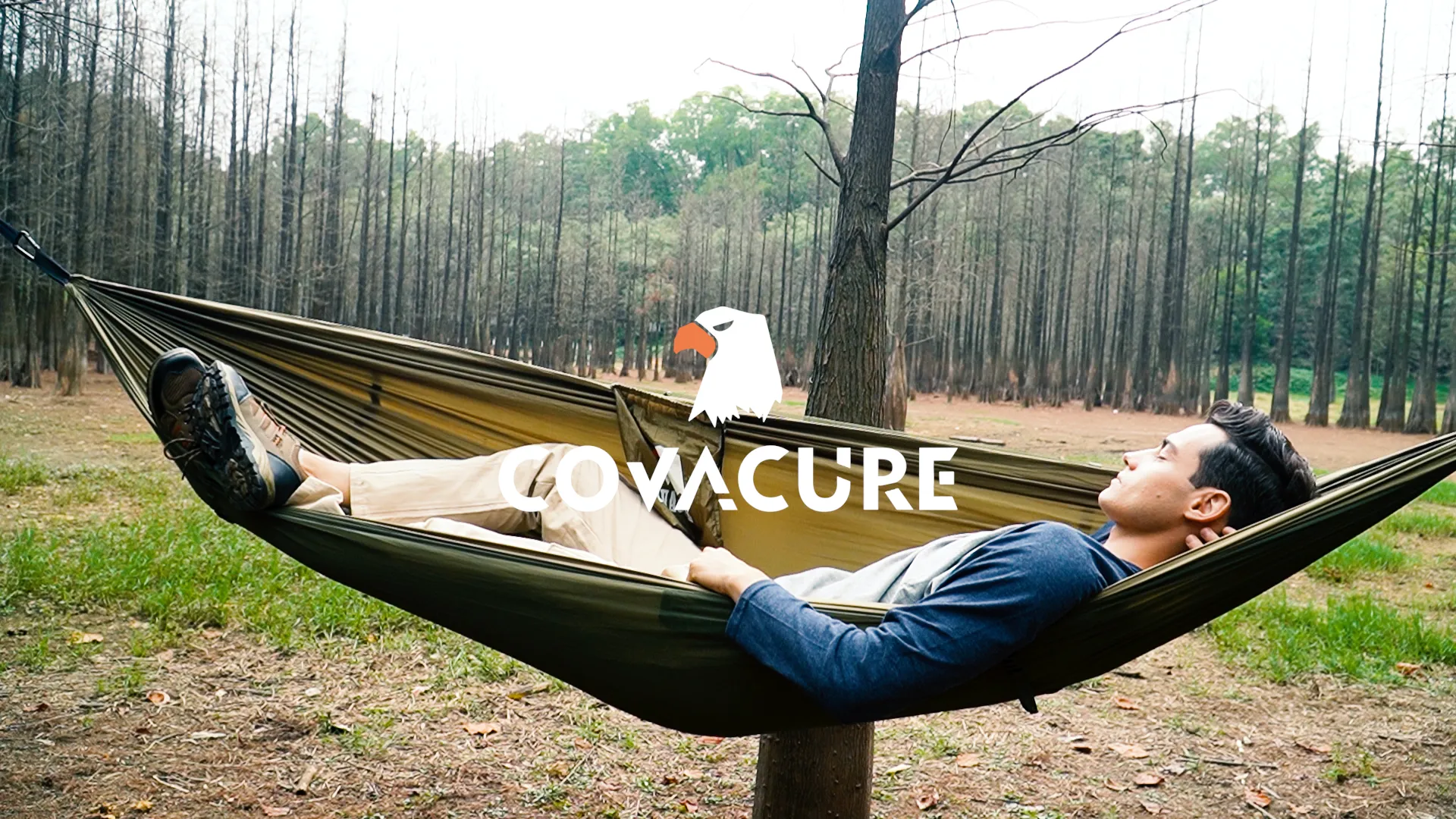 Camping Hammock with Net - Lightweight Double Hammock-2x10' Straps