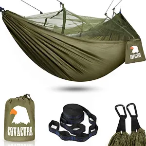 Camping Hammock with Net - Lightweight Double Hammock-2x10' Straps