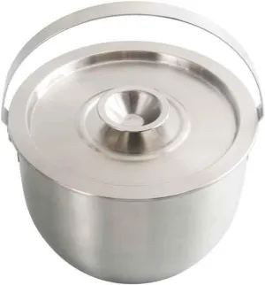 Camping Hanging Pot Camping Cookware - Compact Stainless Steel Campfire Cooking Pots for Hiking Picnic(Silver 19cm)