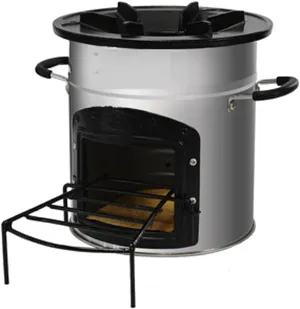 Camping Stove Outdoor Wood Burning Stove with Blow Fire Pipe Stainless Steel Folding BBQ Grill