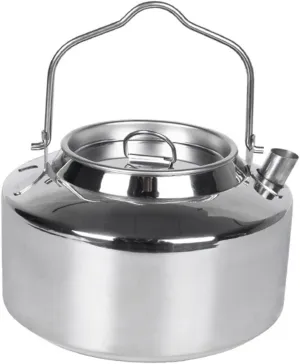 Camping Stovetop Kettle Portable Multi Function Water Pot for Outdoor Use Ergonomic Handle Durable Stainless Steel Design for Camping Hiking and Traveling