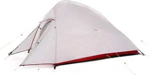 Camping Tent 4 Season Two-Bedroom,One-Storey Multi-Person Tent Need to Be Assembled for Outdoor Sports with Blue Color