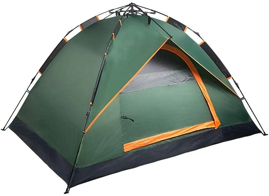 Camping Tent Automatic Pop Up Lightweight Dome Tent Thicken Rainproof 3-4 Person Family Tent Outtdoor Tent