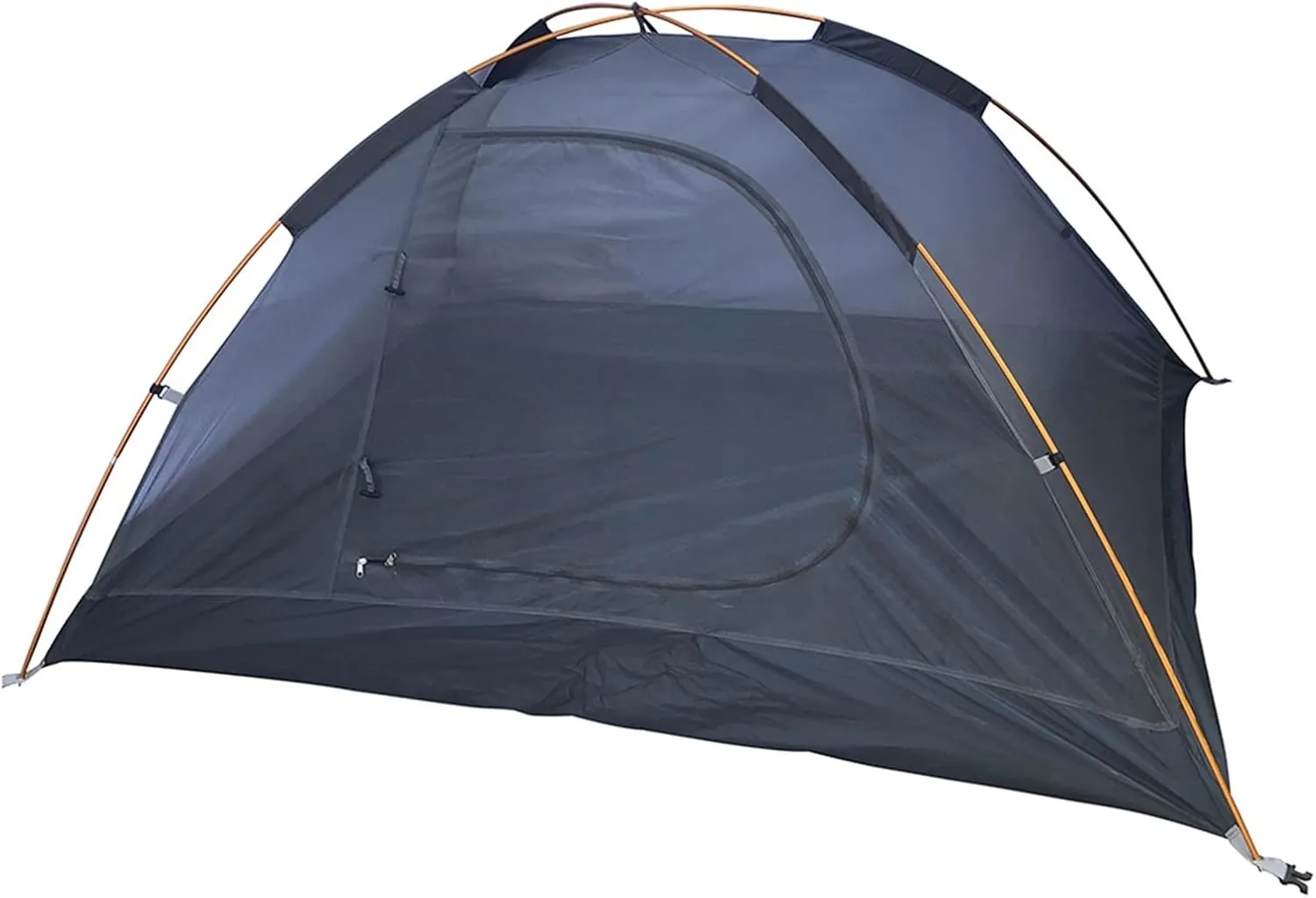 Camping Tent Backpacking Tent Aluminum Pole Lightweight Camping Tent Double Layer Portable Handbag for Hiking Travelling (Color : Blue) (Orange One Si