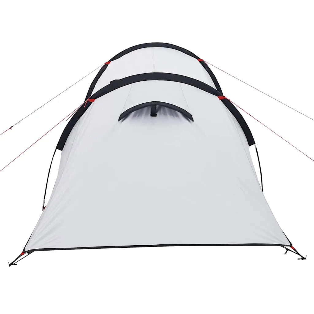 Camping Tent Tunnel 3-Person White Blackout Fabric Waterproof