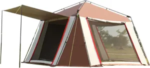 Camping Tents Shelter Portable with Carry Bag Waterproof Hold 6-15 Persons Instant Setup Pop Up Tent with Top Rainfly UV Protection for Camping Hiking Mountaineering