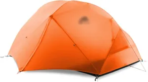 Camping Tents,Camping Tent 3-4 Season 15d/210t Outdoor Ultralight Silicon Coated Nylon Waterproof Tents (Color : 15d Orange, Size : 4 Season)