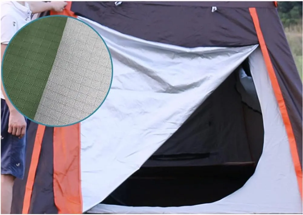Camping Tent,Tents for Camping with Porch, Instant Automatic Pop Up Teepee, Easy Set Up Family Tent Perfect for Beach, Outdoor, Traveling, Hiking,, 240X240X190CM, Brown
