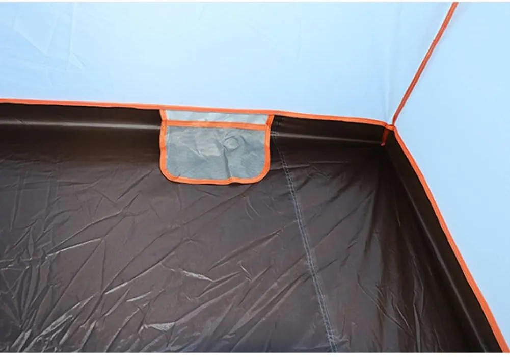Camping Tent,Tents for Camping with Porch, Instant Automatic Pop Up Teepee, Easy Set Up Family Tent Perfect for Beach, Outdoor, Traveling, Hiking,, 240X240X190CM, Brown