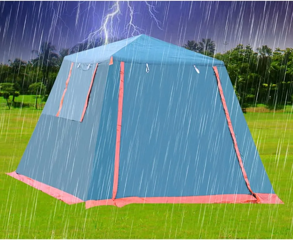 Camping Tent,Tents for Camping with Porch, Instant Automatic Pop Up Teepee, Easy Set Up Family Tent Perfect for Beach, Outdoor, Traveling, Hiking,, 240X240X190CM, Brown