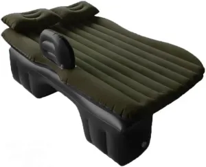 Car Air Mattress for GMC Yukon 2000–2006, Inflatable Back Seat Sleeping Pad with Pump & 2 Pillows, Folding Portable Camping Bed for Travel& Road Trips,Black