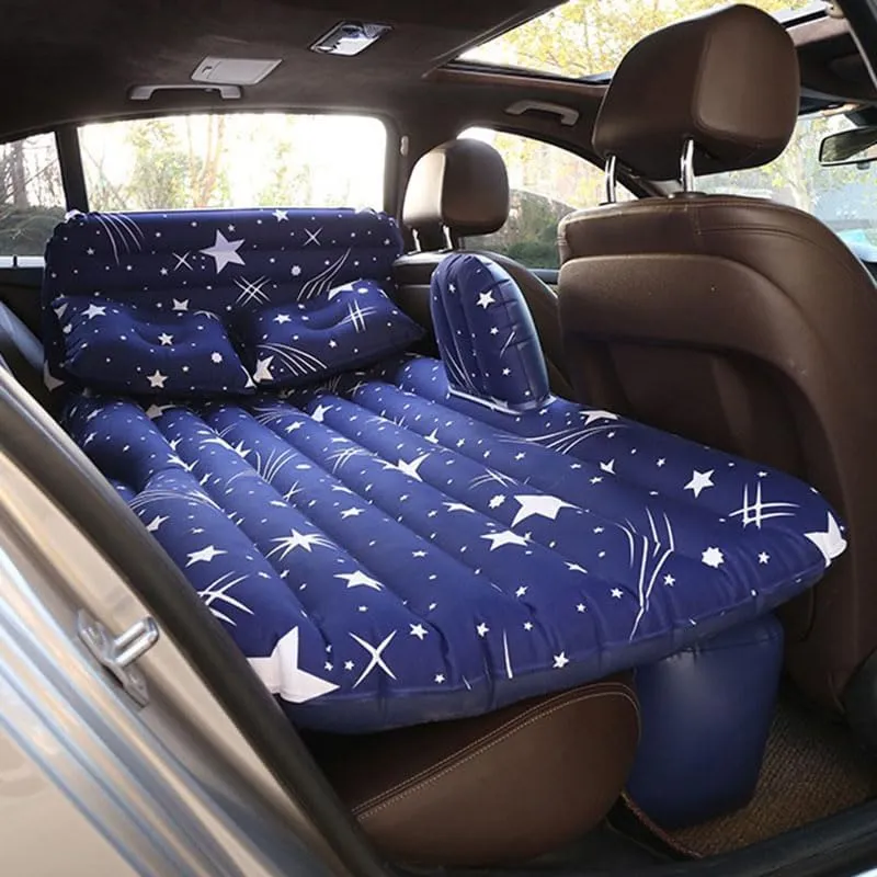 Car Air Mattress for Honda Freed 2016-2024, Inflatable Back Seat Sleeping Pad with Pump & 2 Pillows, Folding Portable Camping Bed for Travel& Road Trips,Blue