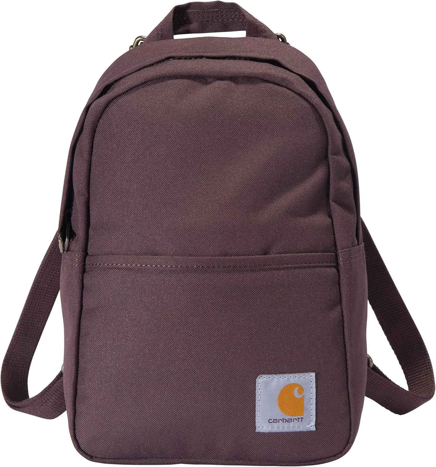 Carhartt Classic Mini Backpack, Durable, Water-Resistant Backpack with Adjustable Shoulder Straps, Wine