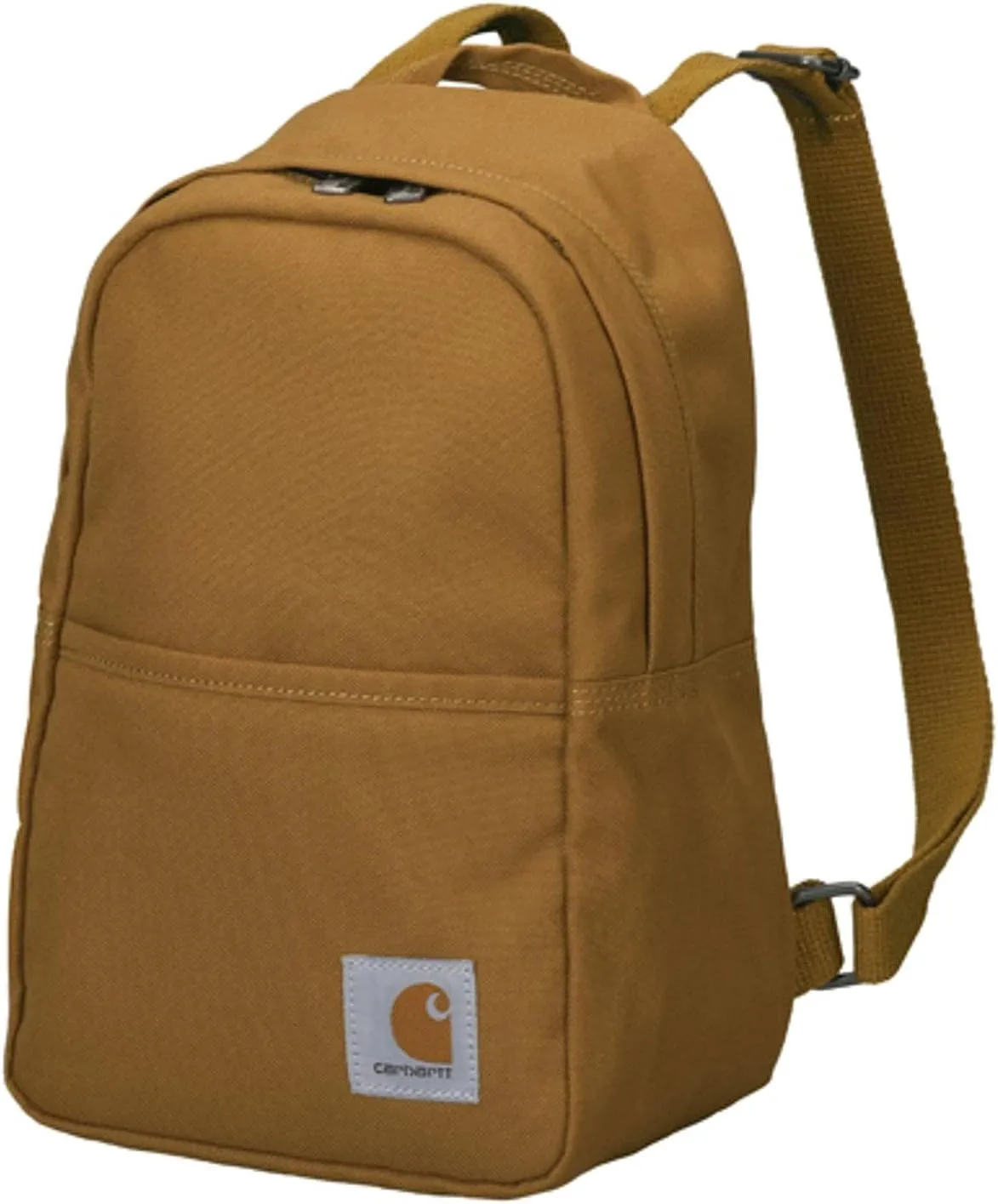 Carhartt Mini Backpack, Everyday Essentials Daypack for Men and Women, Brown, One Size