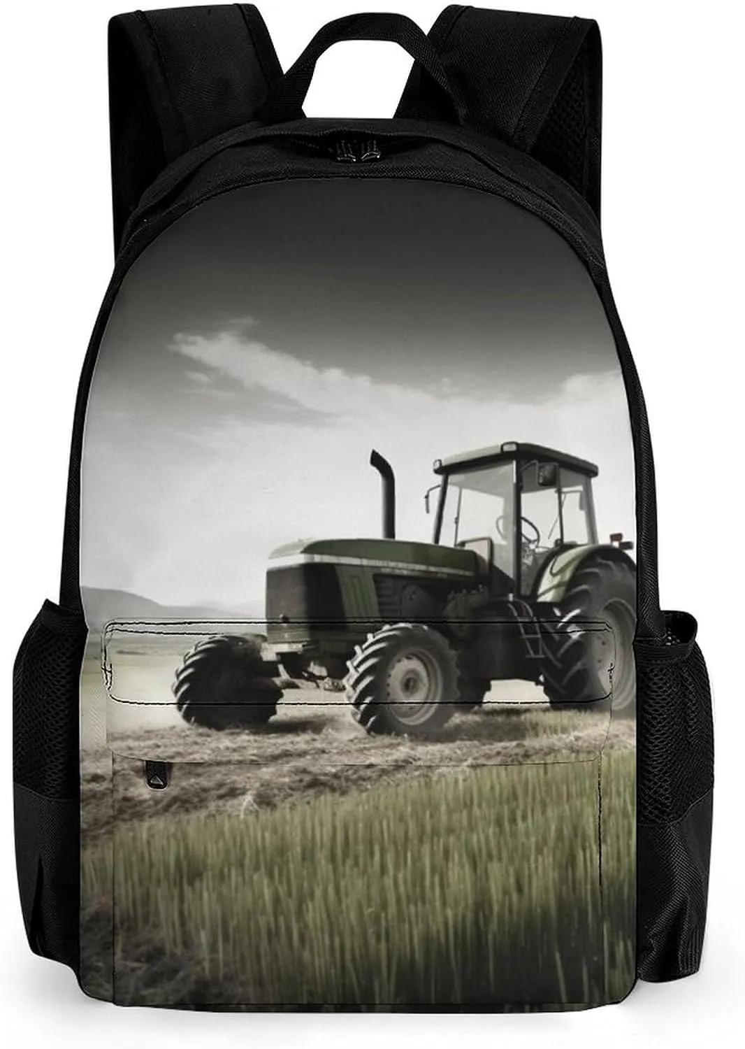 Casual Daypack,Tractor Agriculture Tranquil Printed Backpack,Travel Laptop Backpack,Travel Bag for Men & Women