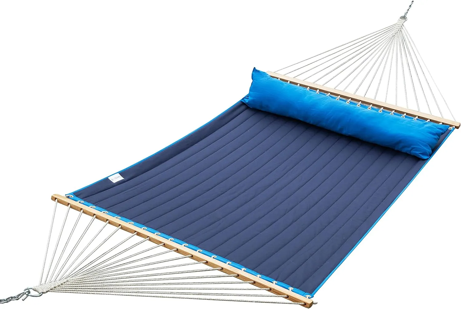 Ceara Patio Hammock Olefin Hammock Double Hammock for Two People Outdoor Patio Swing Chair Quilted Hammock Use Inside Outside Backyard Decor Porch Swing - Blue