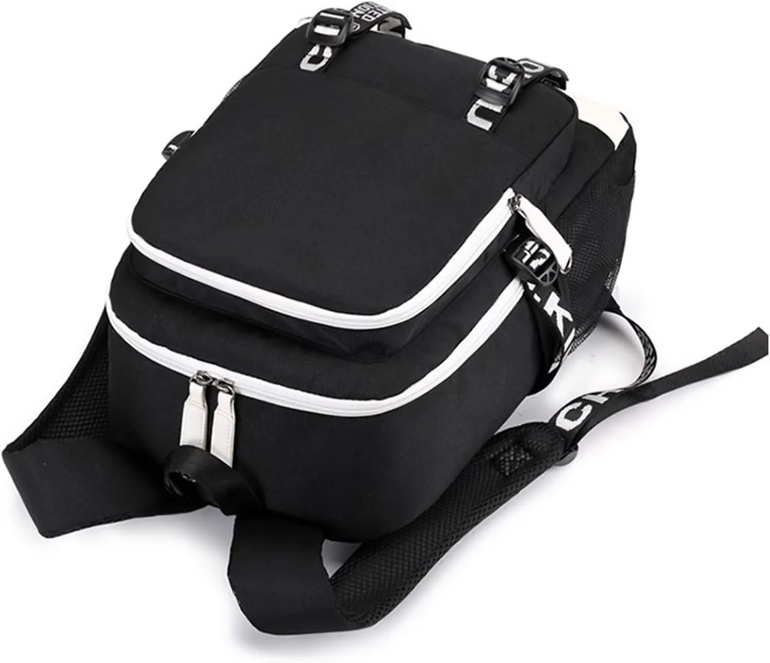 CHAIRAY Skz Canvas Backpack with USB Charging Port Hyunjin Jisung Felix Bangchan and Seungmin Knapsack