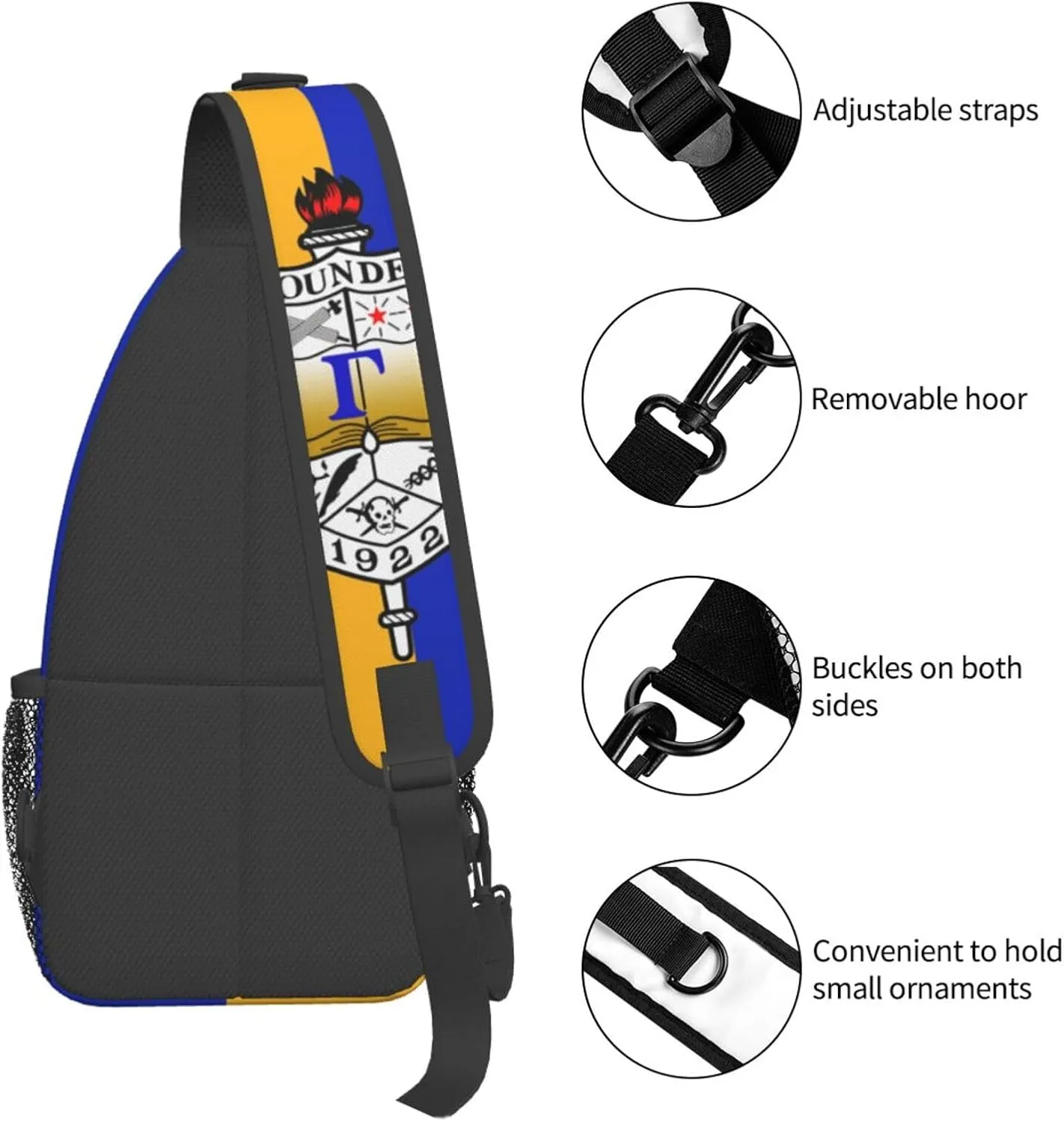 Chest Bag Fashion Multi Purpose Cross Body Bag Casual Hiking Daypack for Women Men