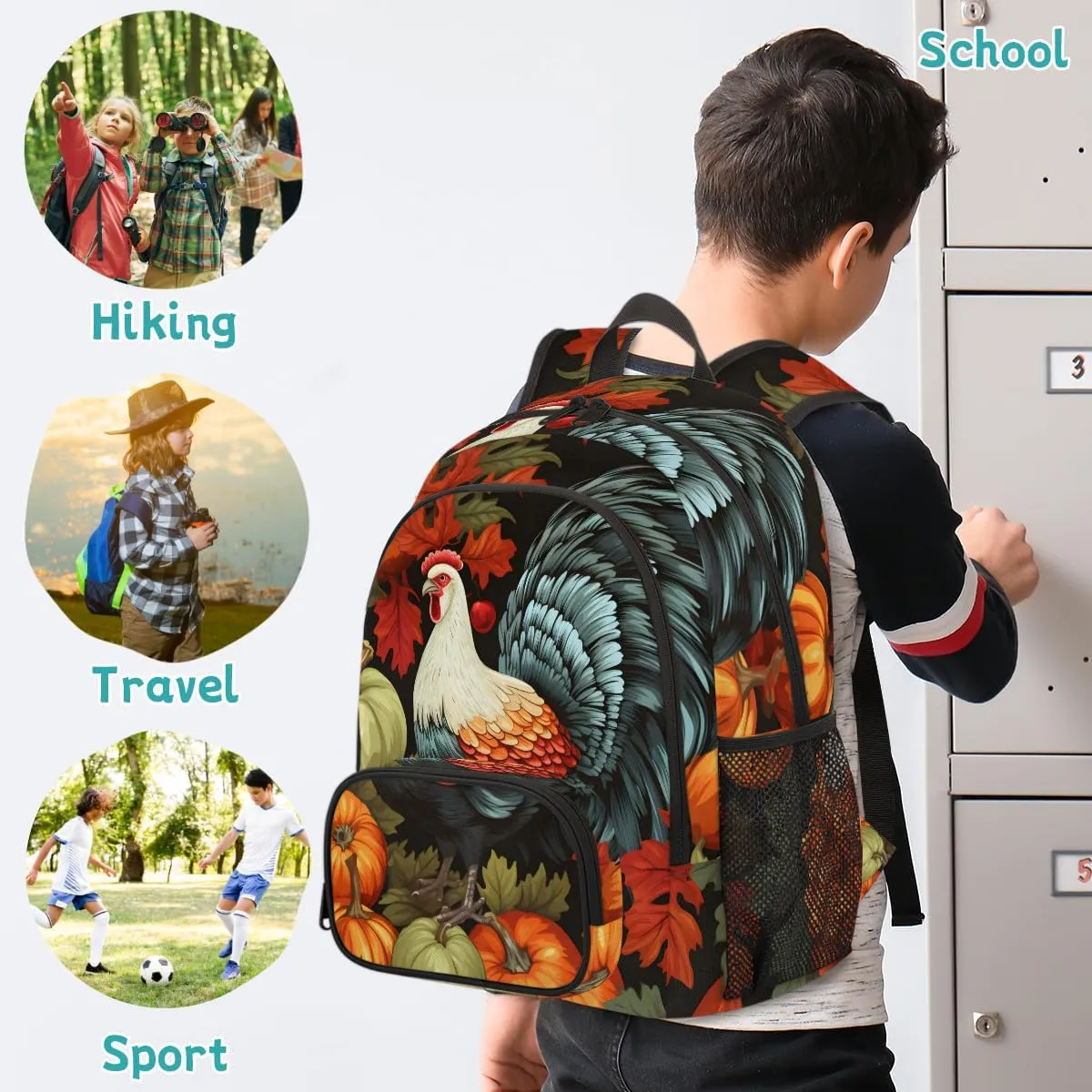 Christmas Dogs Carry on Travel Backpack for Women Men Water resistant Lightweight Rucksack Backpack for Weekender Casual Work Hiking Christmas Dogs