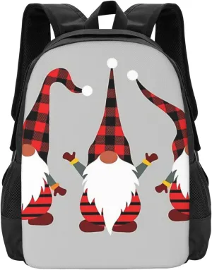 Christmas Gnomes Lightweight Packable Backpack Travel Casual Hiking Daypack Foldable Backpack For Men Women