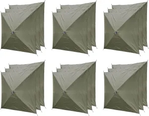 Clam Quick-Set Wind and Sun Panel Attachment for Escape Sport Screen Shelter Canopy Tent with Carrying Bag, Accessory Only, Green (6 Pack)