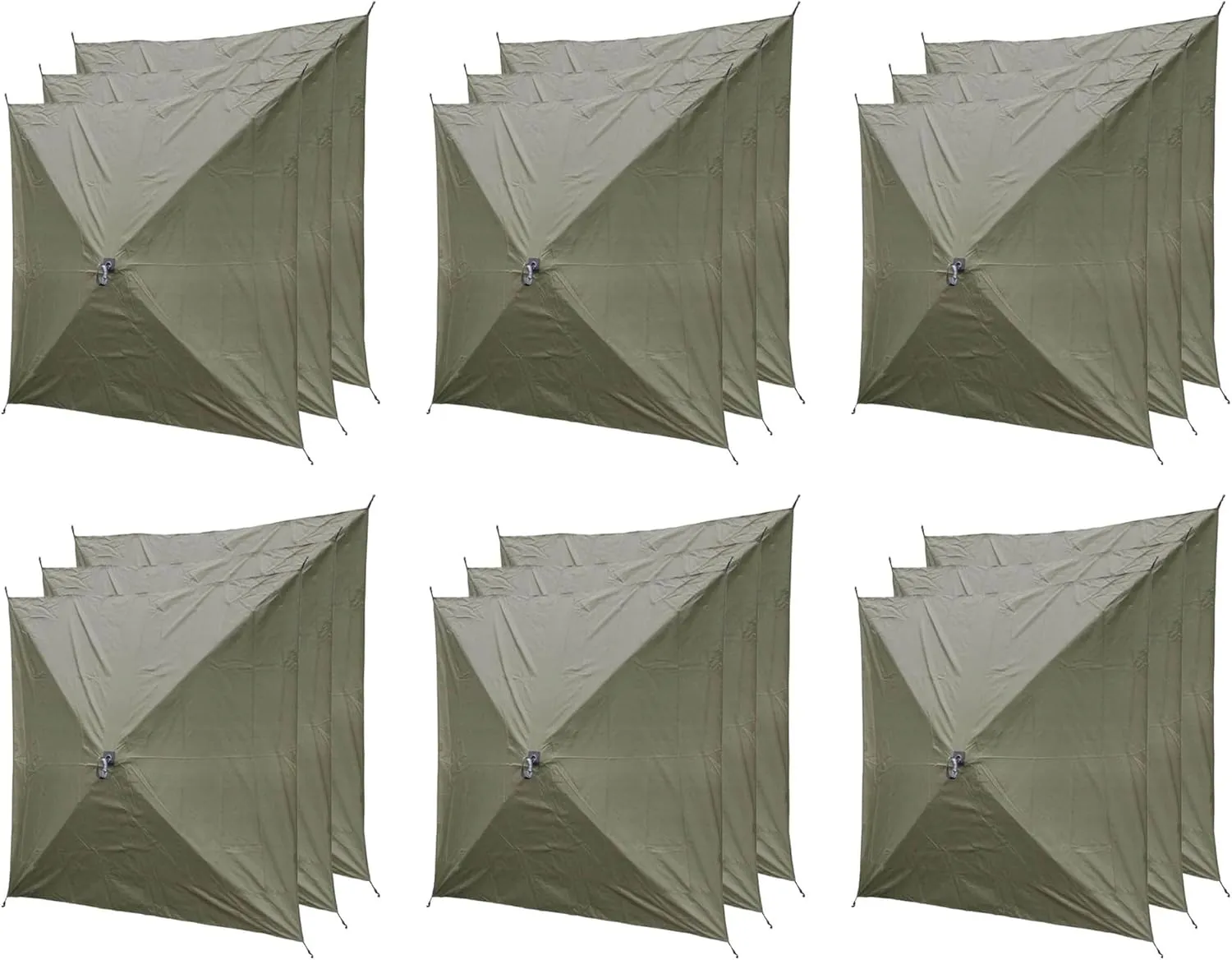 Clam Quick-Set Wind and Sun Panel Attachment for Escape Sport Screen Shelter Canopy Tent with Carrying Bag, Accessory Only, Green (6 Pack)