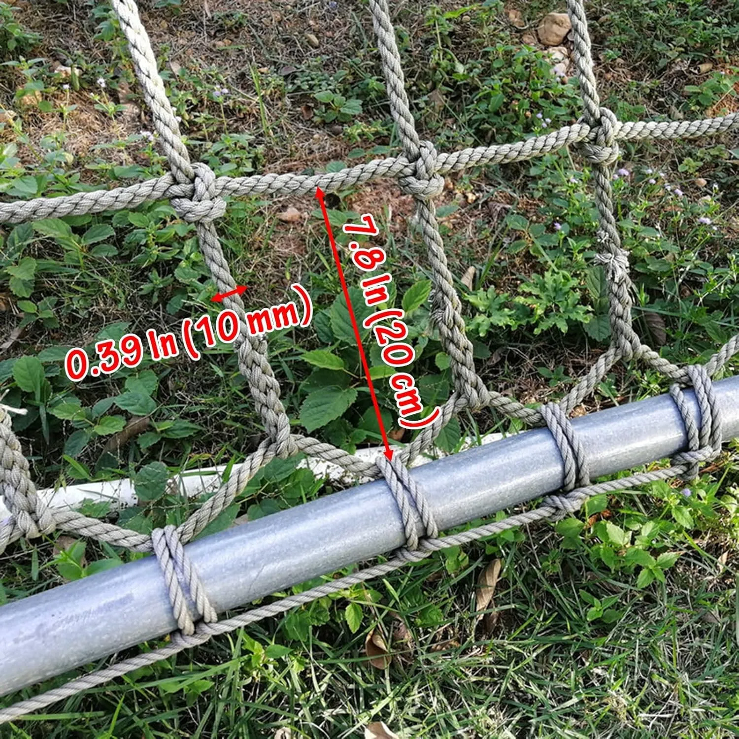 Climbing Cargo Net,Safety Rope Netting,Stairs Balcony Railing Protecting Rope Net,Climbing Net for Playground,Treehouse,Sport,Kids Pets,13.1 * 32.8ft
