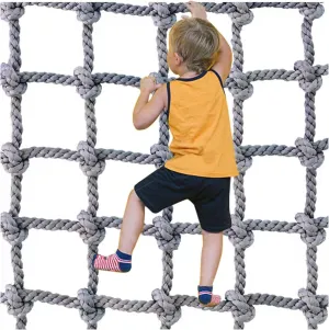 Climbing Net for Kids Adults - Durable Hemp Rope Netting for Outdoor Playground, Treehouse, and Adventure Courses - for Backyard, Park(100x100cm,8mm)
