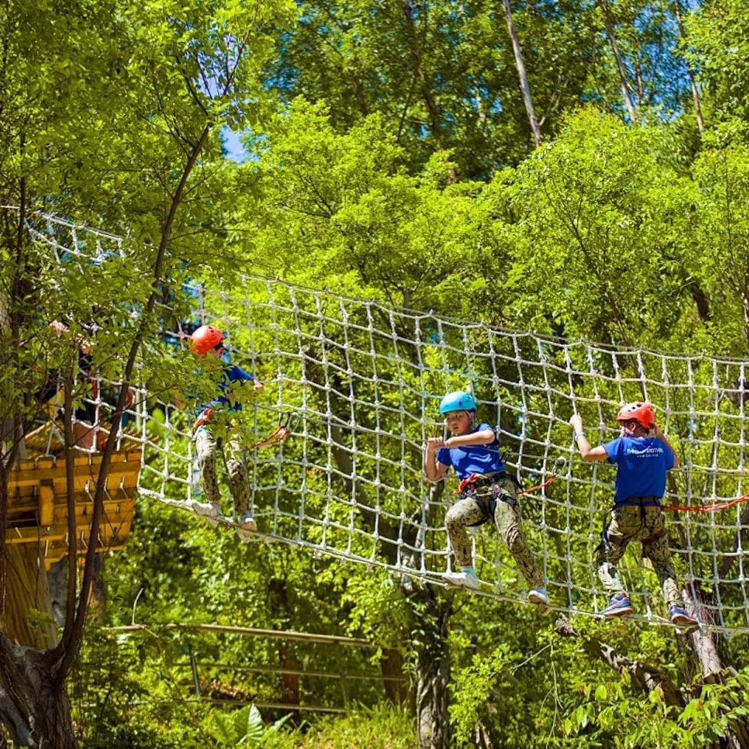 Climbing Net for Kids Adults - Durable Hemp Rope Netting for Outdoor Playground, Treehouse, and Adventure Courses - for Backyard, Park(100x100cm,8mm)