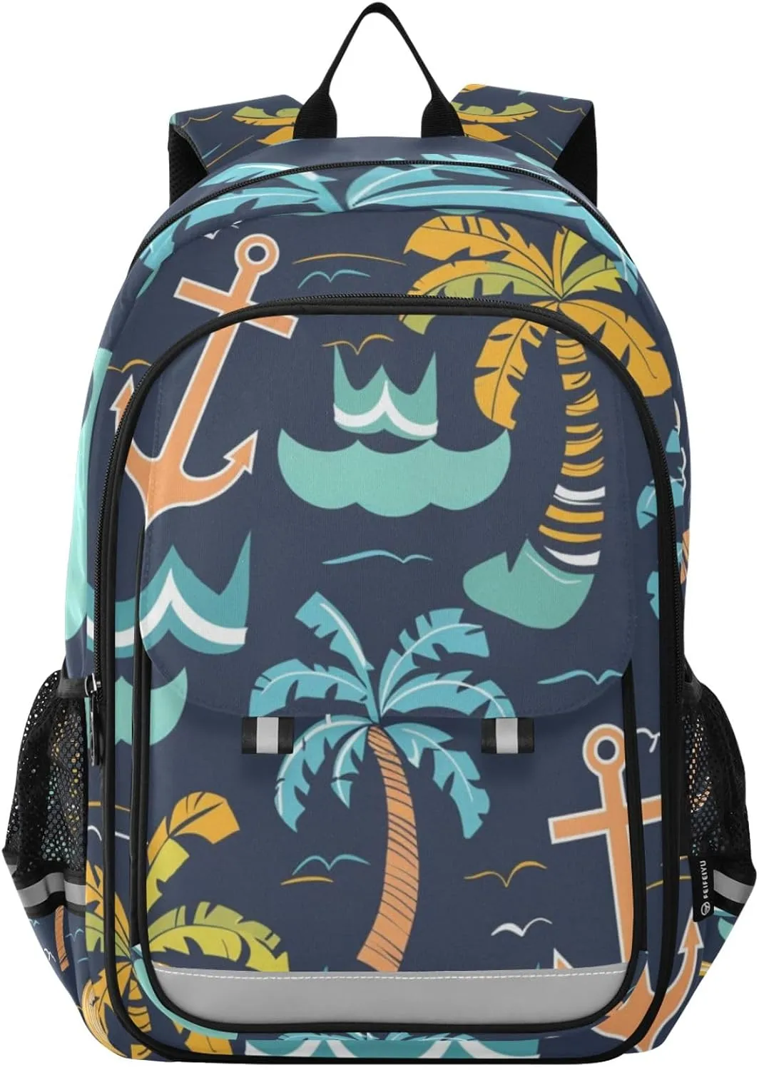 Coconut Palm Spear Laptop Backpack for Boys Girls, Bookbag Travel Bag Casual Daypack School Backpack for Students