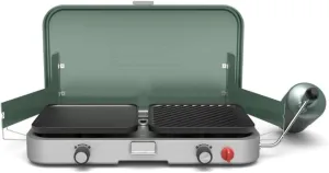 Coleman Cascade 3-in-1 Outdoor Camp Stove, Portable Cooktop with Included Cast-Iron Grill & Griddle Accessories, 24,000 BTUs of Power