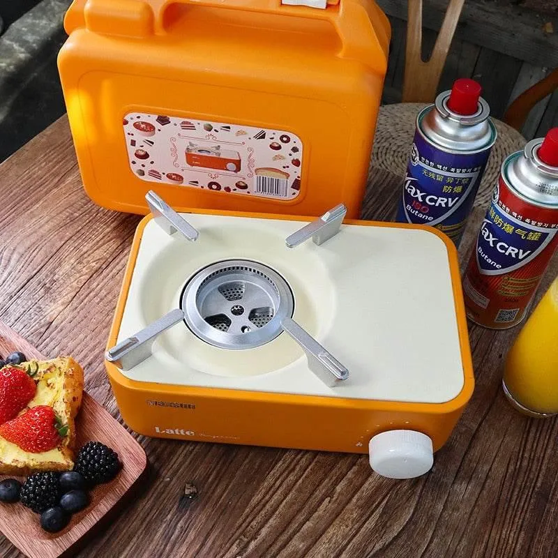 Compact Single Burner Camping Stove - Portable Outdoor Cooking Gear