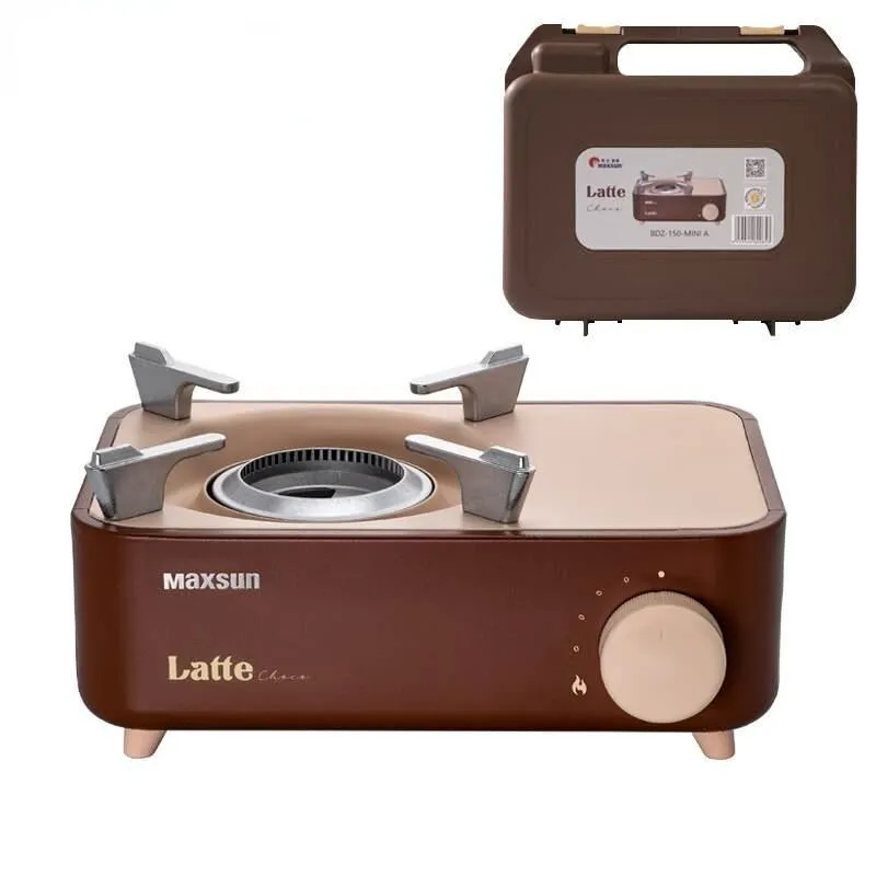 Compact Single Burner Camping Stove - Portable Outdoor Cooking Gear