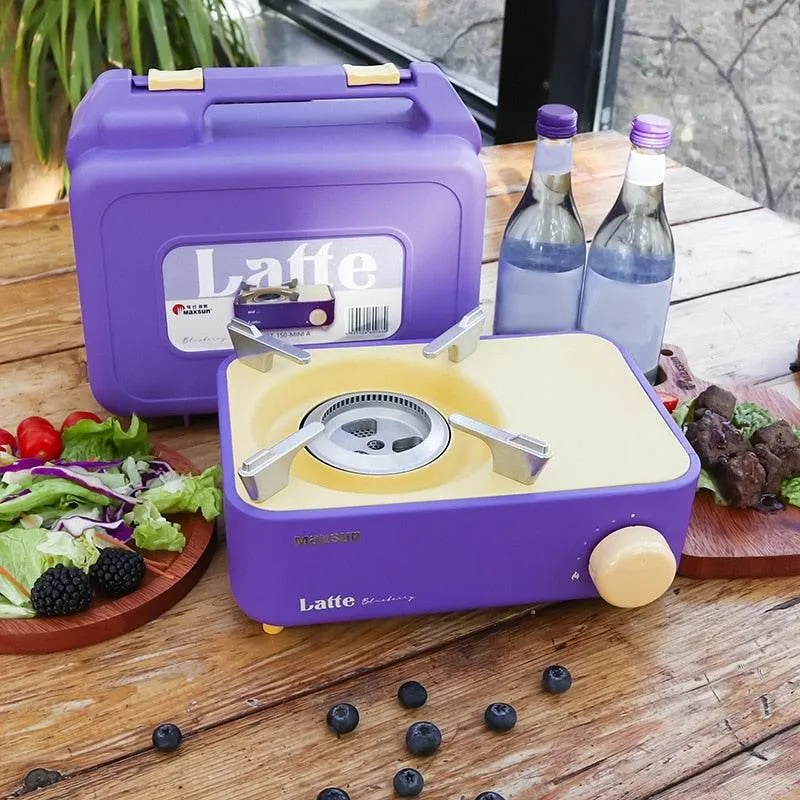 Compact Single Burner Camping Stove - Portable Outdoor Cooking Gear