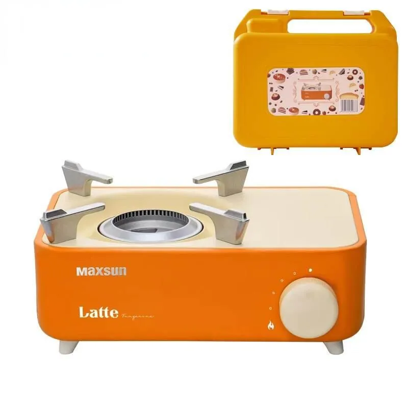 Compact Single Burner Camping Stove - Portable Outdoor Cooking Gear